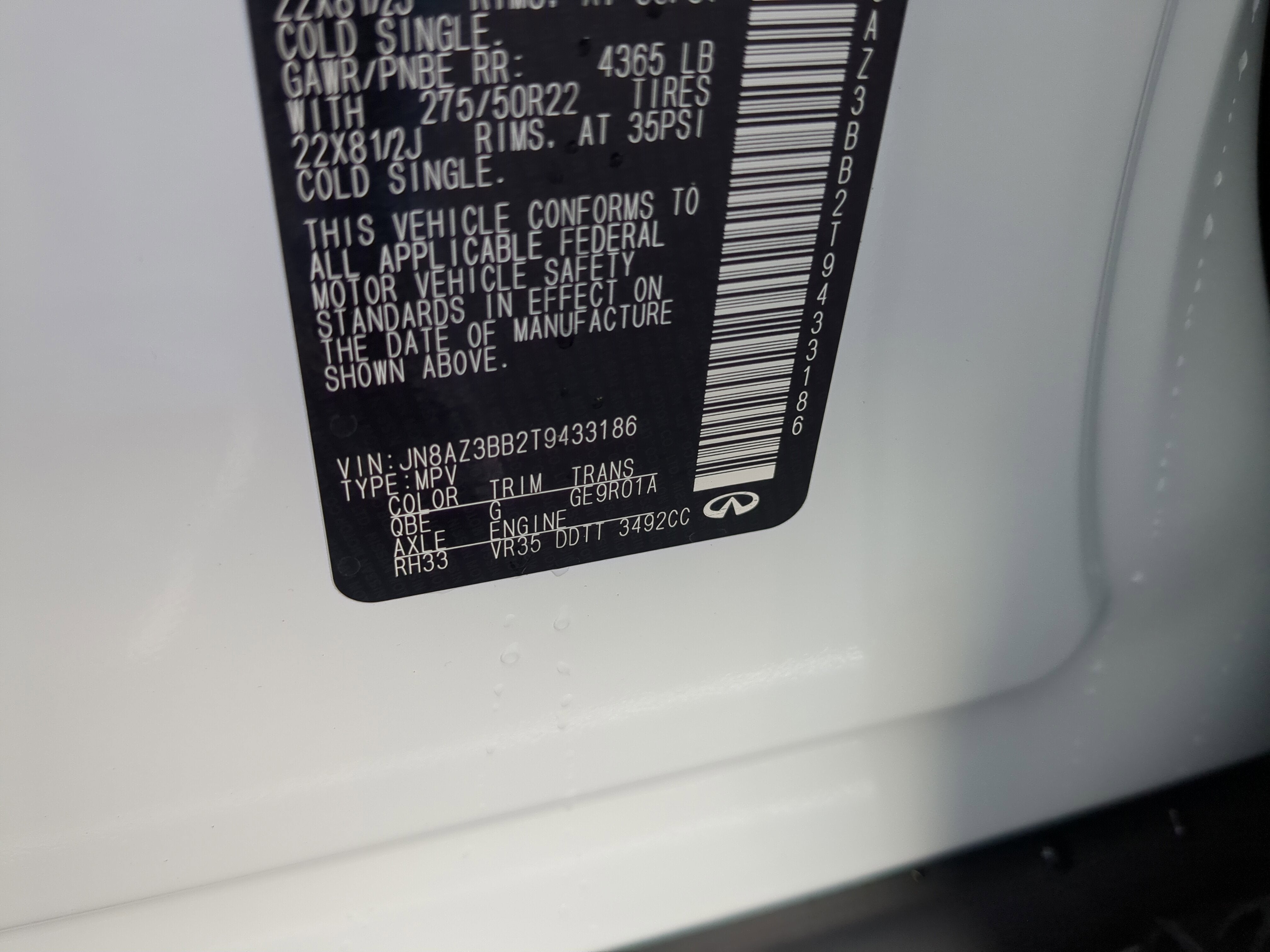 2026 INFINITI QX80 Luxe 4WD