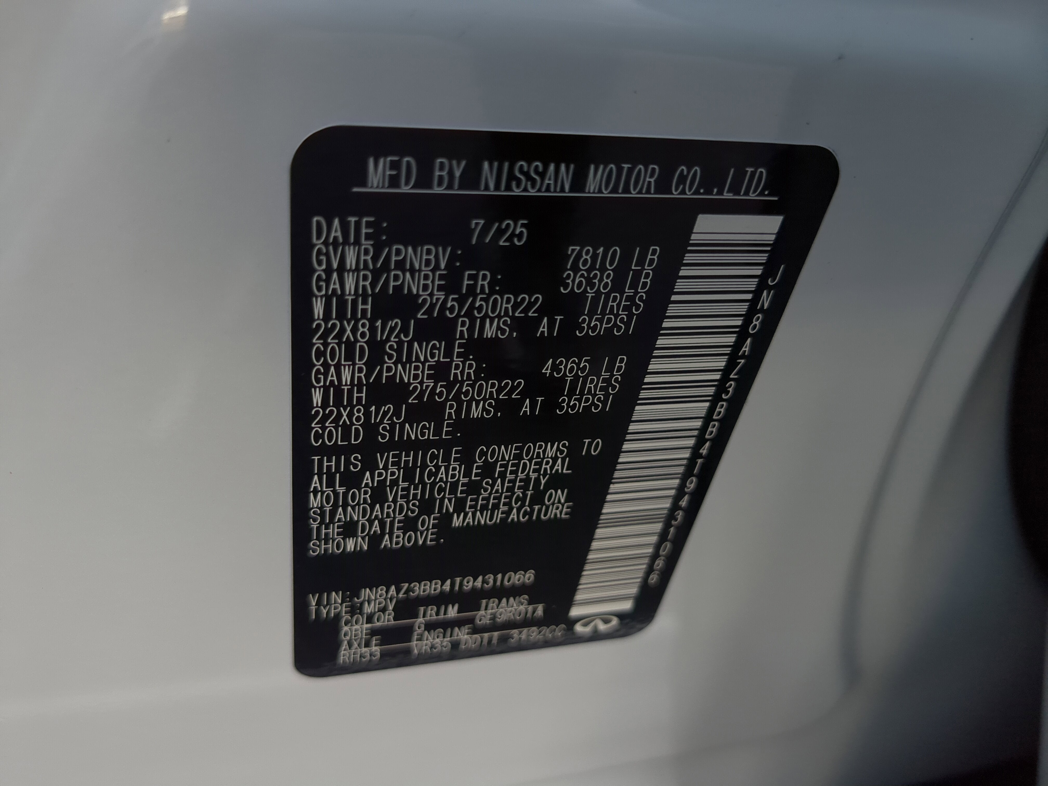 2026 INFINITI QX80 Luxe 4WD