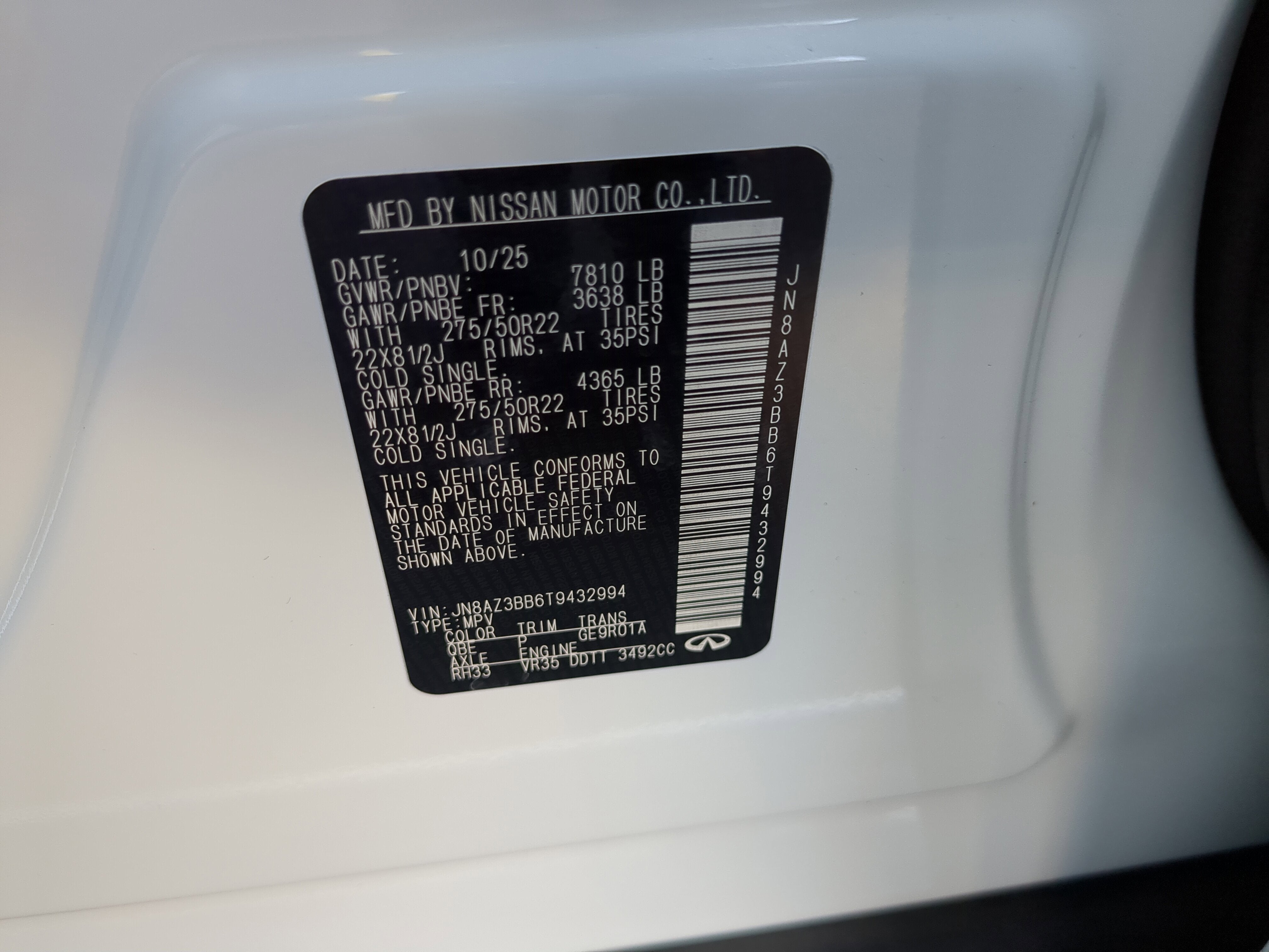 2026 INFINITI QX80 Luxe 4WD