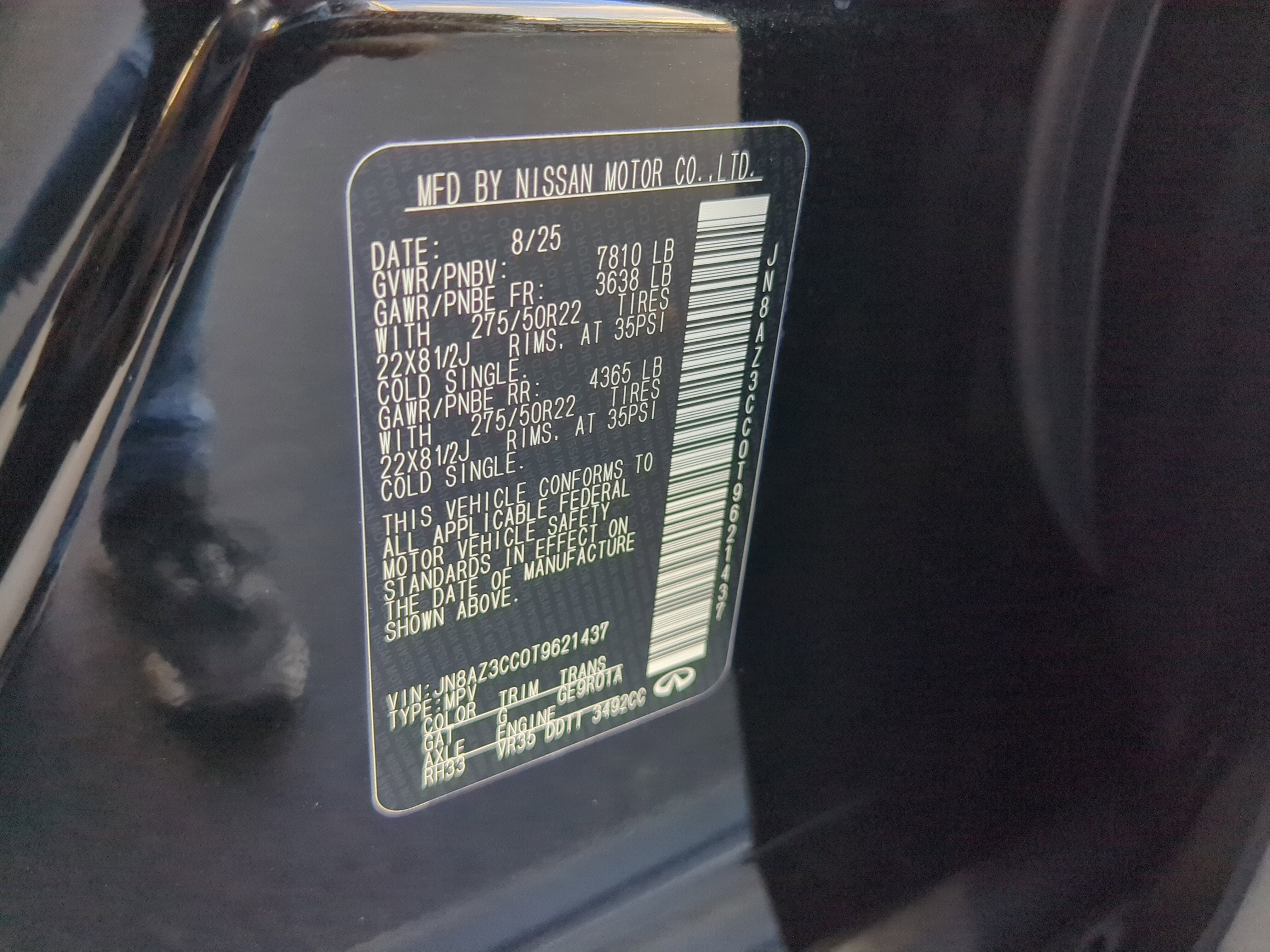 2026 INFINITI QX80 Autograph 4WD