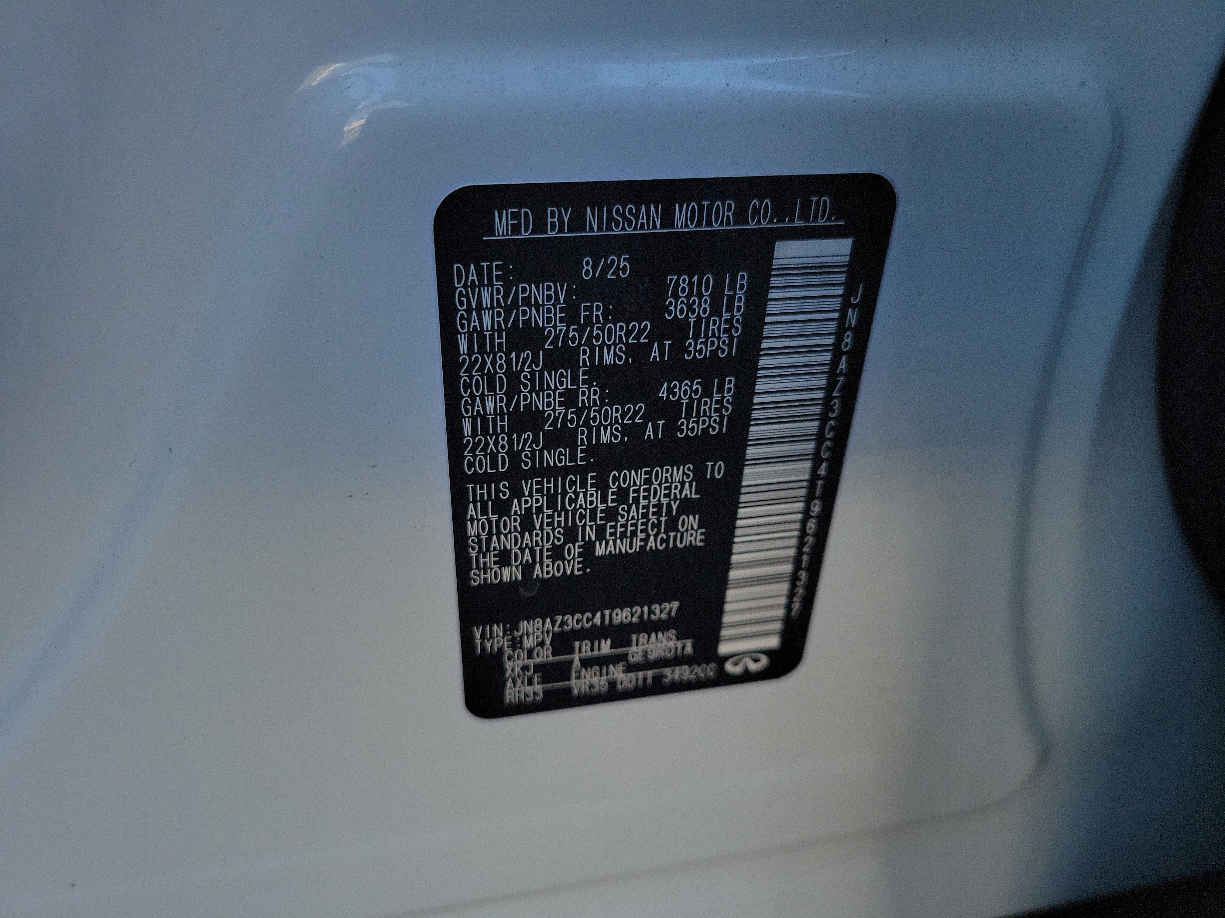 2026 INFINITI QX80 Autograph 4WD