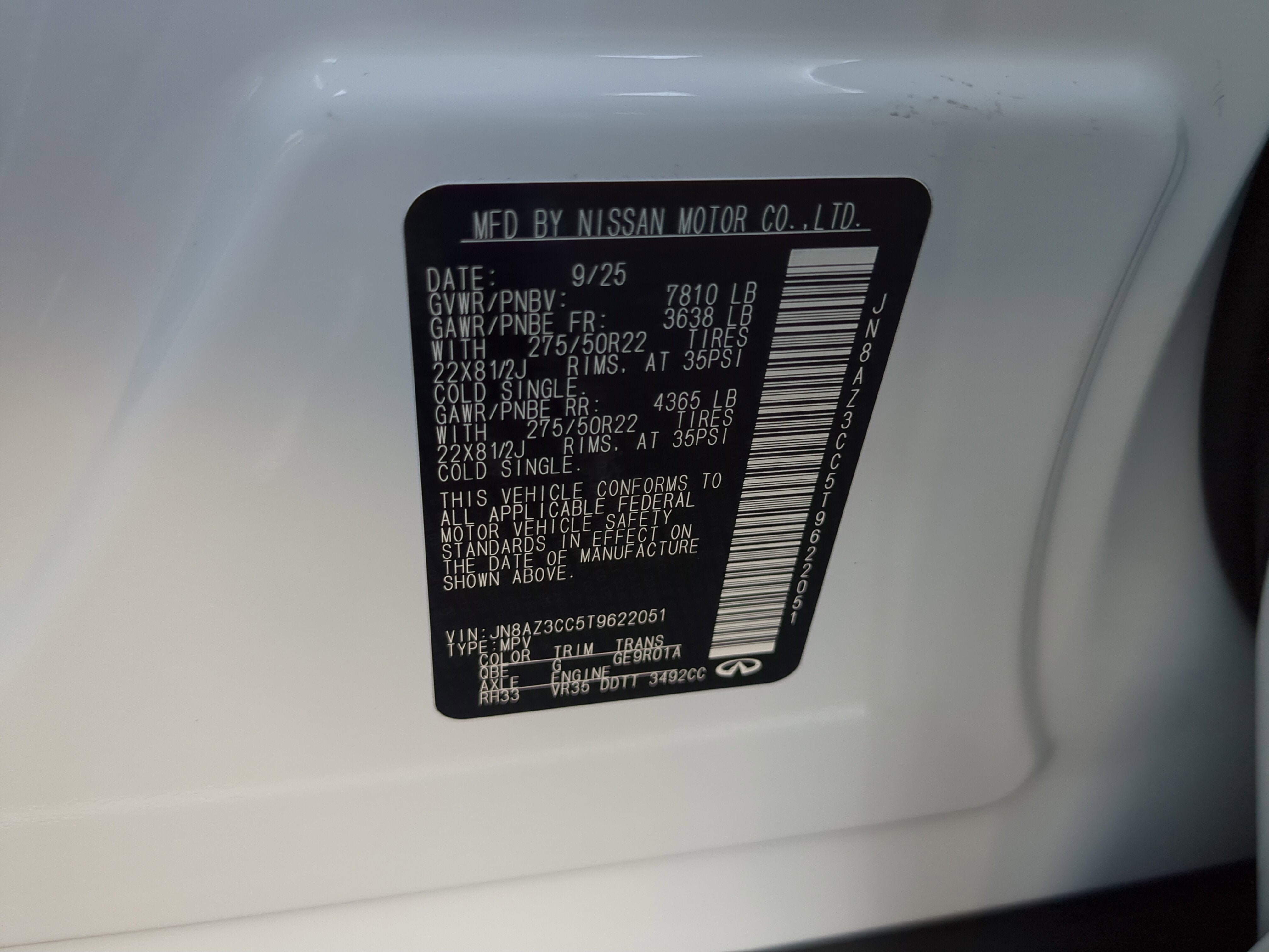 2026 INFINITI QX80 Autograph 4WD