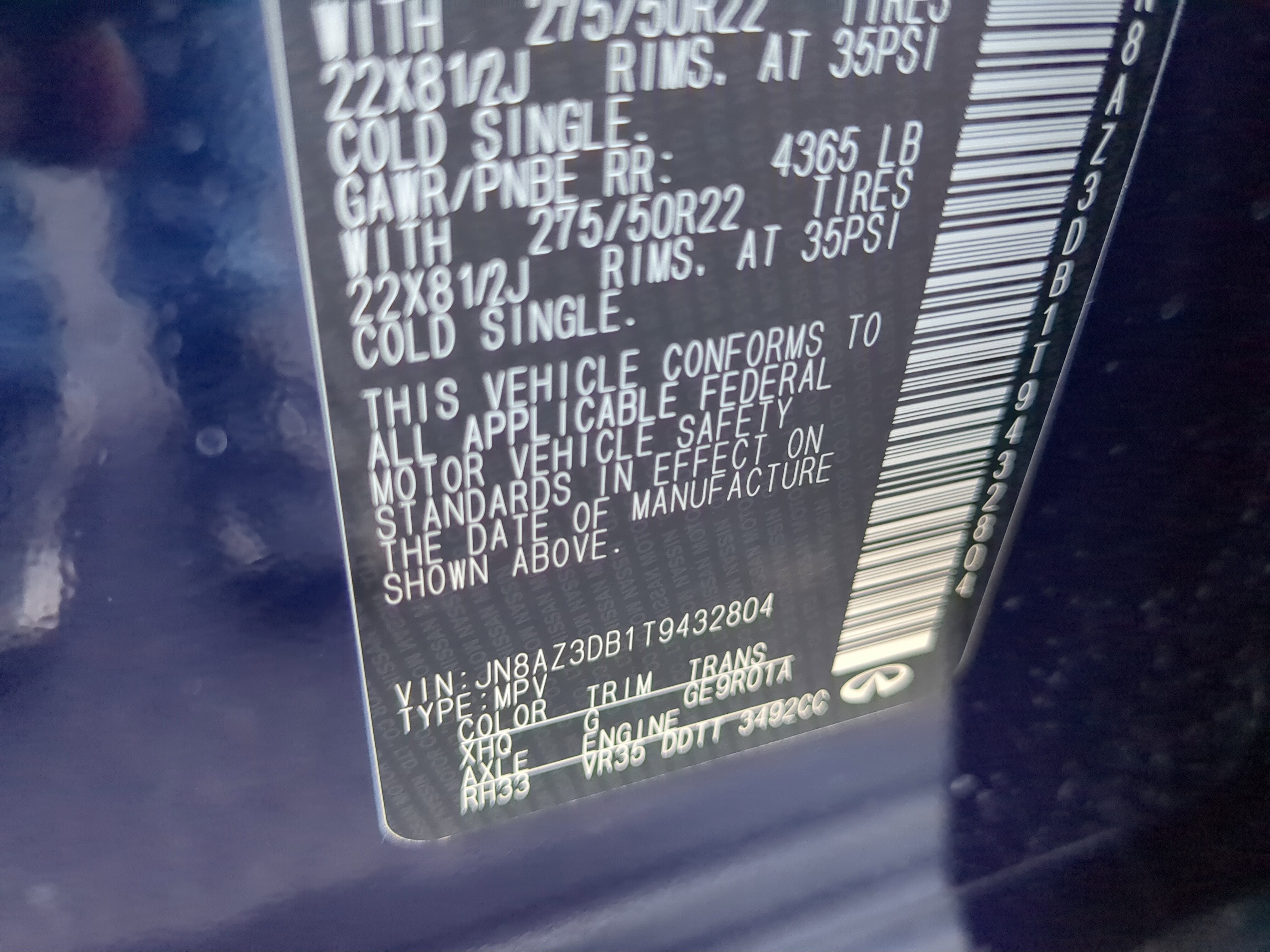 2026 INFINITI QX80 Sport 4WD