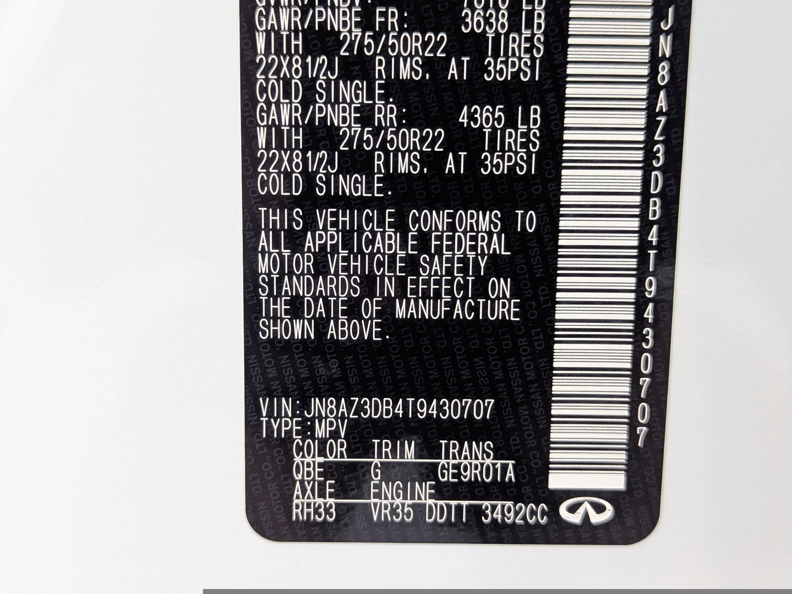 2026 INFINITI QX80 Sport 4WD