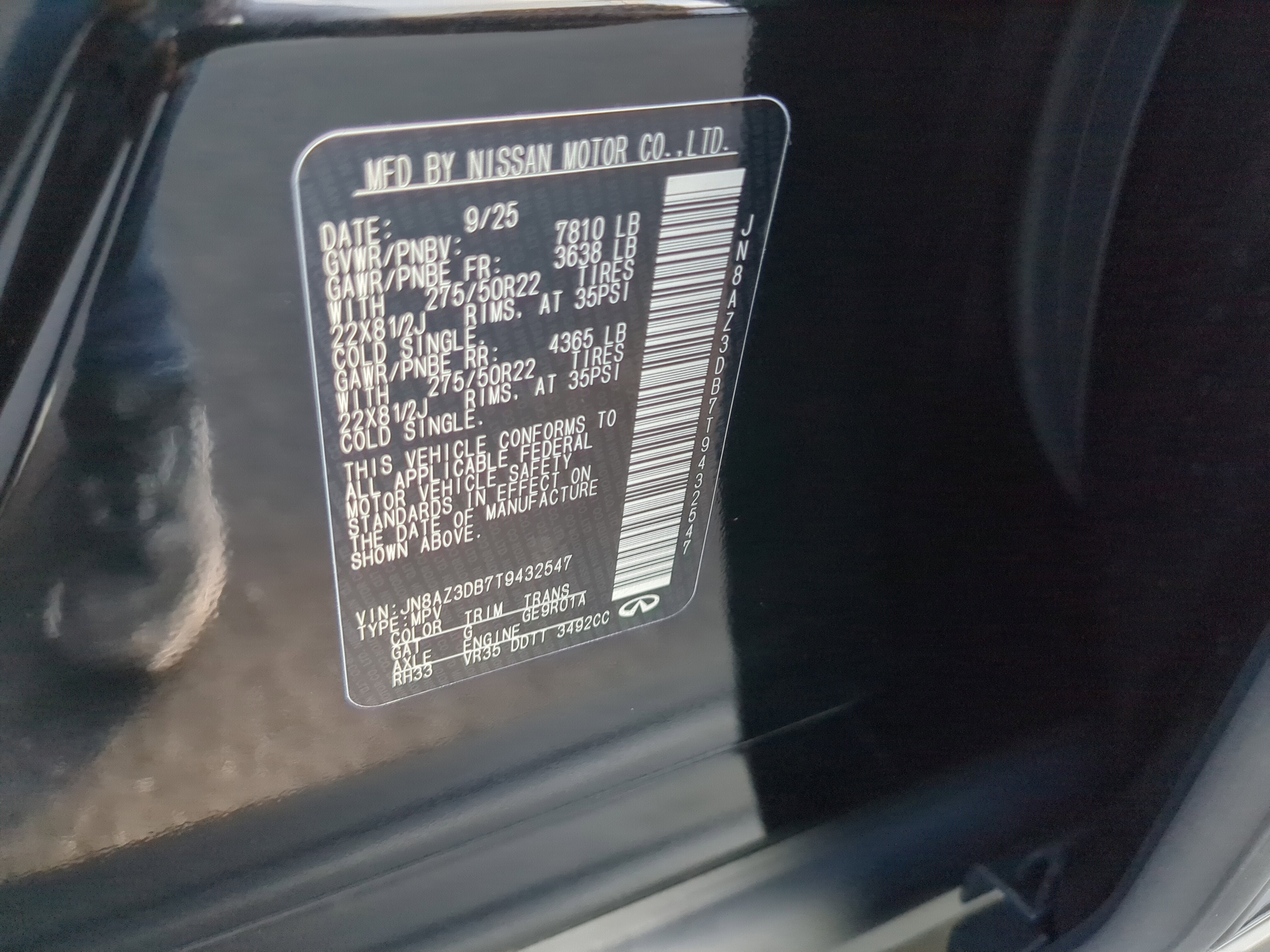 2026 INFINITI QX80 Sport 4WD