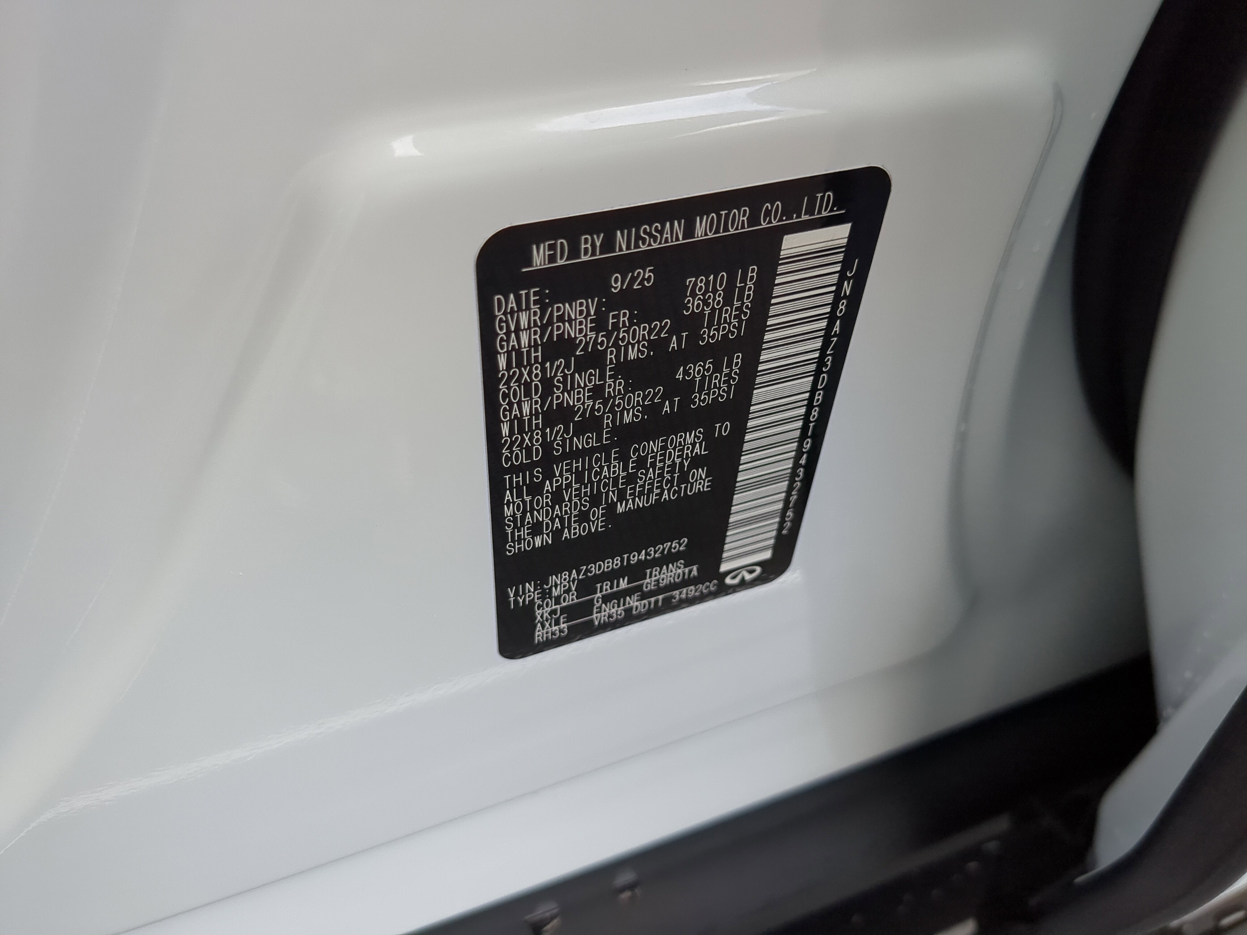 2026 INFINITI QX80 Sport 4WD