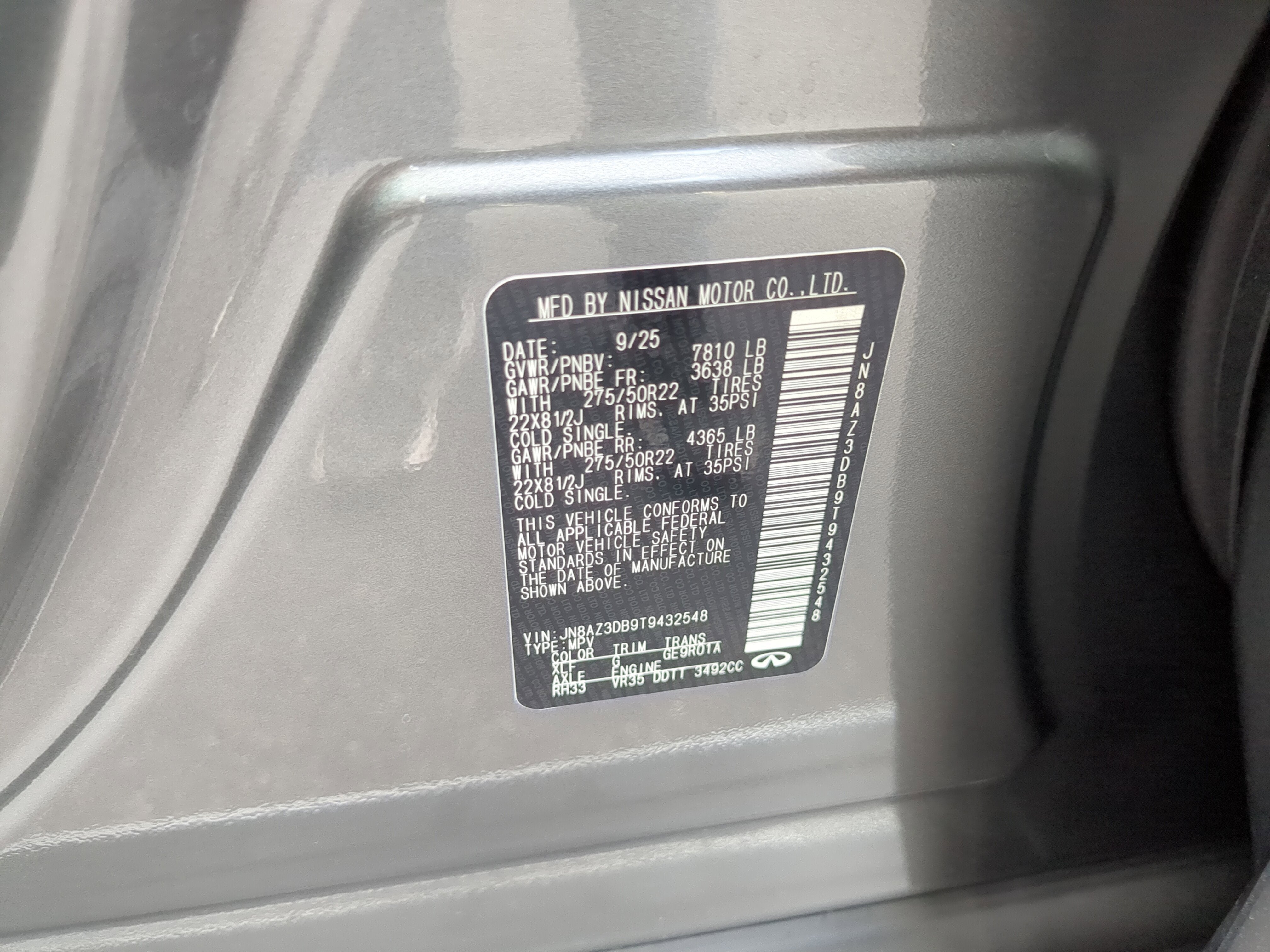 2026 INFINITI QX80 Sport 4WD